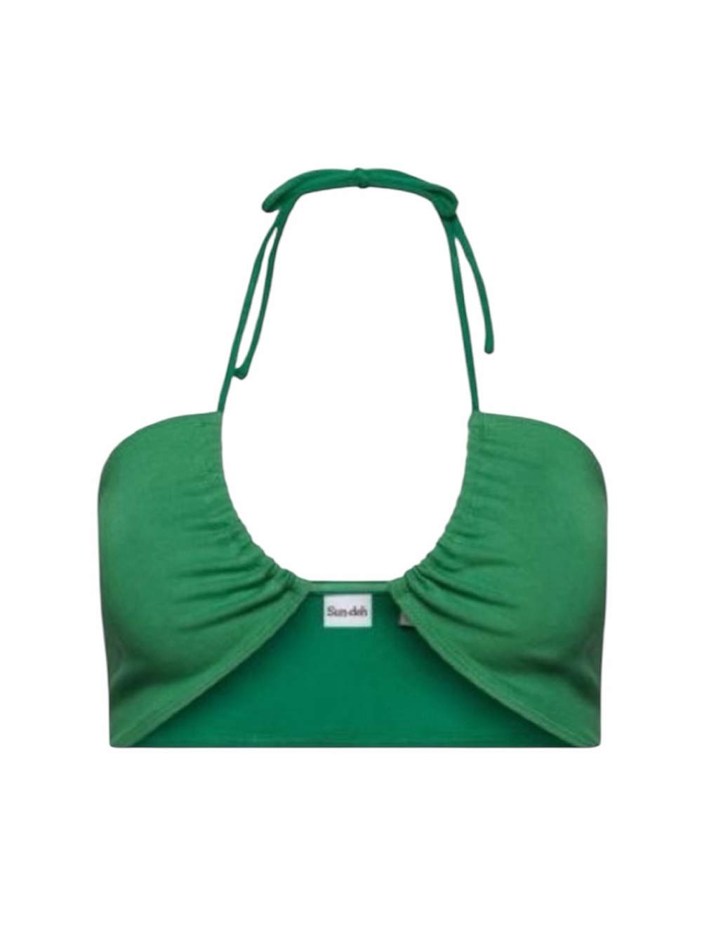 Aritzia Sunday Best green Cora Halter top